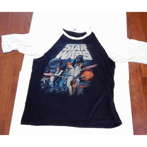 Lucasfilm Ltd Star Wars Empire Strikes Back Shirt Raglan Sleeve XXL Made In USA - Picture 2 of 12